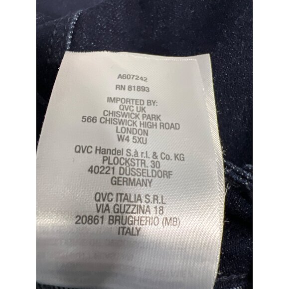 Susan Graver Regular Straight Leg Jean with Patch Pockets Womens Plus Size 20W - Picture 5 of 7